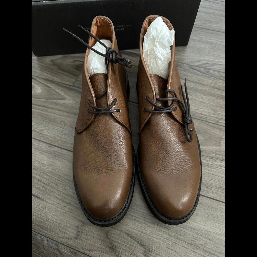 Frye Mens Size 11.5 M Cognac Lace Up Country Chukka Boots
